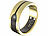 newgen medicals Fitnesstracker-Ring, Herzfrequenz- & SpO2-Anzeige, 2 mm, gold, Gr. 70 newgen medicals