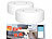 Luminea Home Control 2er-Set WLAN-Wassermelder, lauter Alarm, App-Benachrichtigung weltweit Luminea Home Control WLAN-Wassermelder mit App-Benachrichtigungen