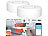 Luminea Home Control 2er-Set WLAN-Wassermelder, lauter Alarm, App-Benachrichtigung weltweit Luminea Home Control WLAN-Wassermelder mit App-Benachrichtigungen