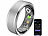 newgen medicals Fitnesstracker-Ring, Sp02, Herzfrequenz, Schlafanalyse, silber, Gr. 68 newgen medicals Fitnesstracker-Ringe, Sp02, Herzfrequenz, Schlafanalyse