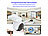 7links 2er-Set WLAN-Pan-Tilt-Outdoorkamera mit 4K-Auflösung, Farb-Nachtsicht 7links WLAN-Pan-Tilt-Outdoorkameras mit 4K, Nachtsicht, Objekt-Tracking, Patrouillen-Funktion & Sirene