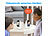 7links 2er-Set 2in1-WLAN-Überwachungskamera & Video-Telefon, Pan-Tilt 7links 2in1 WLAN-Überwachungskameras & Videotelefon mit IPS Display