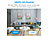 7links 2er-Set 2in1-WLAN-Überwachungskamera & Video-Telefon, Pan-Tilt 7links 2in1 WLAN-Überwachungskameras & Videotelefon mit IPS Display