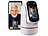 7links 2er-Set 2in1-WLAN-Überwachungskamera & Video-Telefon, Pan-Tilt 7links 2in1 WLAN-Überwachungskameras & Videotelefon mit IPS Display