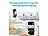 7links 2er-Set 2in1-WLAN-Überwachungskamera & Video-Telefon, Pan-Tilt 7links 2in1 WLAN-Überwachungskameras & Videotelefon mit IPS Display
