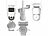 7links Dual-Objektiv-IP-Außen-Kamera, 2x 2K, 3MP, Pan-Tilt, 360°, WLAN, IP54 7links Dual-Objektiv-Pan-Tilt-IP-Kameras, Geräuscherkennung, Patrouillen-Funktion, Farb-Nachtsicht