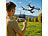 Simulus Faltbare RC-WLAN-Drohne mit HD-Kamera, Hover- und Rückhol-Funktion Simulus Faltbarer WiFi-Quadrocopter mit HD-Kameras