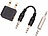 auvisio 2in1-Audio-Transmitter- und Receiver mit Bluetooth 5.3 und Display auvisio 2in1-Audio-Transmitter- und Receiver mit Bluetooth, Display und Flugzeug-Adapter