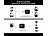 auvisio 2in1-Audio-Transmitter- und Receiver mit Bluetooth 5.3 und Display auvisio 2in1-Audio-Transmitter- und Receiver mit Bluetooth, Display und Flugzeug-Adapter