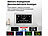 infactory Digital-Uhr mit 7"-Display, Wecker, Medizin-Erinnerung, Mediaplayer infactory Digital-Uhren mit Display, Wecker, Medizin-Erinnerung, Mediaplayer
