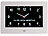 infactory Digital-Uhr mit 7"-Display, Wecker, Medizin-Erinnerung, Mediaplayer infactory Digital-Uhren mit Display, Wecker, Medizin-Erinnerung, Mediaplayer