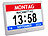 infactory Digital-Uhr mit 10"-Display, Wecker, Medizin-Erinnerung, Mediaplayer infactory Digital-Uhren mit Display, Wecker, Medizin-Erinnerung, Mediaplayer