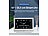 infactory Digital-Uhr mit 10"-Display, Wecker, Medizin-Erinnerung, Mediaplayer infactory Digital-Uhren mit Display, Wecker, Medizin-Erinnerung, Mediaplayer