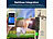 Royal Gardineer 2in1-Bodenfeuchtigkeits- & Temperatursensor für BWC-620.app, BT, IP65 Royal Gardineer WLAN-Bewässerungscomputer mit App, integrierte Solarpanels