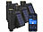 Royal Gardineer 4er-Set WLAN-Bewässerungscomputer, Solarpanel, BT-Gateway, App, IP65 Royal Gardineer WLAN-Bewässerungscomputer mit App, integrierte Solarpanels