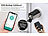 VisorTech Elektronischer Tür-Schließzylinder, App, RFID, Fingerscan, PIN, IP54 VisorTech Tür-Schließzylinder mit App, RFID-Schlüssel, Fingerabdruck und PIN-Eingabe