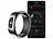 newgen medicals Fitnesstracker-Ring, Touch-Bedienung, Herzfrequenz, SpO2, 5 ATM, Gr.57 newgen medicals Fitnesstracker-Ringe mit Touch-Steuerung, Herzfrequenz, SpO2 und Schlafanalyse