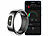 newgen medicals 2er-Set Fitnesstracker-Ringe, Touch, Herzfrequenz, SpO2, 5 ATM, Gr.65 newgen medicals Fitnesstracker-Ringe mit Touch-Steuerung, Herzfrequenz, SpO2 und Schlafanalyse
