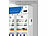 Luminea Home Control 2er-Set WLAN-Temperatur-/Luftfeuchtigkeitsmesser, innen/außen, App Luminea Home Control WLAN-Temperatur-/Luftfeuchtigkeitsmesser mit Innen- und Außensensor, App und Sprachsteuerung