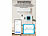 Luminea Home Control 2er-Set WLAN-Temperatur-/Luftfeuchtigkeitsmesser, innen/außen, App Luminea Home Control WLAN-Temperatur-/Luftfeuchtigkeitsmesser mit Innen- und Außensensor, App und Sprachsteuerung