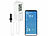 Luminea Home Control 2er-Set WLAN-Temperatur-/Luftfeuchtigkeitsmesser, innen/außen, App Luminea Home Control WLAN-Temperatur-/Luftfeuchtigkeitsmesser mit Innen- und Außensensor, App und Sprachsteuerung