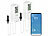 Luminea Home Control 2er-Set WLAN-Temperatur-/Luftfeuchtigkeitsmesser, innen/außen, App Luminea Home Control WLAN-Temperatur-/Luftfeuchtigkeitsmesser mit Innen- und Außensensor, App und Sprachsteuerung