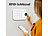 VisorTech 6-teiliges WLAN-Alarmanlagen-Set mit 3 Sensoren, 2 RFID-Schlüssel, App VisorTech Funk-Alarmanlagen-Set mit WLAN und App