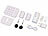VisorTech 6-teiliges WLAN-Alarmanlagen-Set mit 3 Sensoren, 2 RFID-Schlüssel, App VisorTech Funk-Alarmanlagen-Set mit WLAN und App