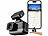 NavGear Mini-2K-Dashcam mit G-Sensor, GPS, Parkwächter, Nachtsicht, WLAN, App NavGear 2K-Dashcams mit G-Sensor, GPS-Antenne, WLAN und App
