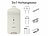 Luminea Home Control Smarter 3in1-Vorhangmotor, Akku, Bluetooth, Fernbedienung, Timer, App Luminea Home Control Smarter 3in1-Universal-Vorhangmotoren mit App, Timer und Fernbedienung