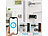 VisorTech 2er-Set Elektronischer Tür-Schließzylinder, PIN-Code, 2 Schlüssel, App VisorTech Elektronische Tür-Schließzylinder mit Bluetooth, Zahlen-Code, Schlüssel & App