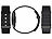 newgen medicals 2er-Set smarte Fitnesstracker-Armbänder mit App, 150 mAh, IP68 newgen medicals Smarte Fitnesstracker-Armbänder mit App
