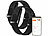 newgen medicals 2er-Set smarte Fitnesstracker-Armbänder mit App, 150 mAh, IP68 newgen medicals Smarte Fitnesstracker-Armbänder mit App
