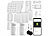 VisorTech 12-teiliges WLAN-Alarmanlagen-Set mit 9 Sensoren, 2 RFID-Schlüssel,App VisorTech 