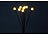 Lunartec 4er-Set Solar-Glühwürmchen-Gartenlichter, 32 LEDs, 8 Modi, 65cm, Timer Lunartec Solar-Glühwürmchen-Gartenlichter mit Fernbedienung, Timer und Akku, warmweiß