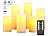 Britesta 6er-Set dimmbare LED-Echtwachskerzen mit Fernbedienung, in 5 Größen Britesta LED-Echtwachskerze mit Fernbedienungen und Timern