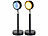 Lunartec Sonnenuntergangs-LED-Projektionslicht, 10W, 180° schwenkbar, USB, Alu Lunartec Sonnenuntergangs-LED-Projektionslichter