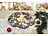 infactory Advents- und Weihnachtskranz mit LED-Beleuchtung, beige/braun, Ø 44 cm infactory