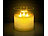 Lunartec 2er-Set LED-Echtwachs-Kerzen im Windglas mit Fernbedienung Lunartec Dreidocht-LED-Echtwachskerzen im Windglas, Fernbedienung und Timer