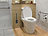 BadeStern 2er-Set WC-Silikonbürsten mit atmungsaktivem Bürstenhalter, schwarz BadeStern WC-Garnituren zur Wand- & Bodenmontage