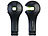 PEARL 4er-Set Kfz-Kopfstützen-Halter, Haken & Smartphone-Klemme 5,5 - 8,5 cm PEARL Kfz-Smartphone-Halterungen mit Haken für Kopfstützen-Stange
