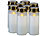 PEARL 8er-Set XL-LED-Grablichter, Lichtsensor, Batteriebetrieb, 21 cm, weiß PEARL LED-Grablichter