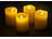 Britesta 4er-Set flackernde LED-Adventskerzen mit Fernbedienung, dimmbar, weiß Britesta LED-Kerzen mit Timer und Fernbedienung