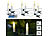 PEARL LED-Tannenbaum-Lichterkette, 10 Kerzen, Timer, Batteriebetrieb, 130 cm PEARL LED-Weihnachtsbaumkerzen-Lichterketten