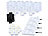 Lunartec 24er-Set Akku-LED-Teelichter mit Ladestation, Fernbedienung, 15 Std. Lunartec Akku-LED-Teelicht-Sets mit Ladestation