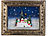 infactory Weihnachts-Bilderrahmen "Schneemannfamilie", LEDs, Schneewirbel, Musik infactory Weihnachts-Bilderrahmen mit LED, Musik, Timer und Schneewirbel