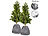 Royal Gardineer 2er Set XL-Thermo-Topfschutz für Pflanzen,70x65cm,Drainage,anthrazit Royal Gardineer Thermo-Topfschutze für Kübelpflanzen