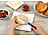 Rosenstein & Söhne 12er-Set bunte Frühstücksmesser mit Wellenschliff, 11,4cm Klingenlänge Rosenstein & Söhne Frühstücksmesser mit Wellenschliff