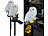 Lunartec 2er-Set Solar-Eulenleuchten mit warmweißen LEDs und Erdspieß, IP44 Lunartec LED-Garten-Dekorationen