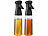 Rosenstein & Söhne 2er-Set Essig- & Öl-Pumpsprühflaschen, Zerstäubung, je 320 ml, schwarz Rosenstein & Söhne